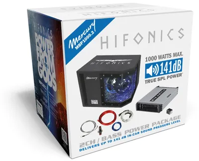 Produktbild von HIFONICS Basspack Basspaket  2CH 2 Kanal MBP1000.2