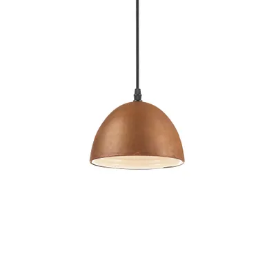 Obrázek produktu pro Sospensione Rustica-Country Folk Metallo Corten Ruggine 1 Luce E27 D18Cm