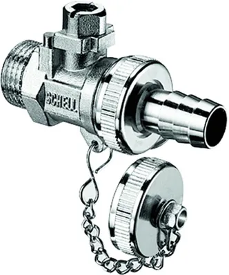 Zdjęcie produktu dla Zawór kulowy Schell R+D ze złączką do węża 16 bar mosiądz 1/2"