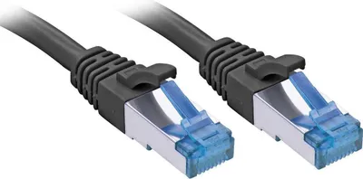 Produktbild von Lindy 47415, 3 m, Cat6a, S/FTP (S-STP), RJ-45, RJ-45, Schwarz