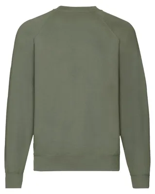 Produktbild von Fruit of the Loom - "Classic" Sweatshirt für Herren Raglanärmel FK2535 (M) (Klassisch Olivgrün)