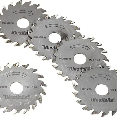 Produktbild von Sägeblatt Set 5-teilig, Hartmetall, 18 Zähne