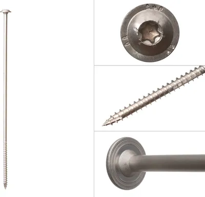 Image de Vis à tête plate acier inoxydable A2 8 x 300 mm Torx 40 - boîte 50 pièces