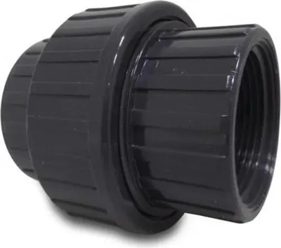 Produktbild von Profec Verschraubung PVC-U Innengewinde x Innengewinde 3/4 Zoll, 10 bar, grau