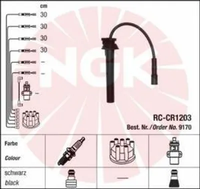 Produktbild von Ngk Zündleitungssatz  9170