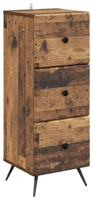 Image de Armoire à tiroirs Bois ancien 33 x 34,5 x 90 cm