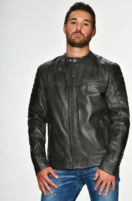 Produktbild von Mustang Lederjacke James Herren anthrazit M