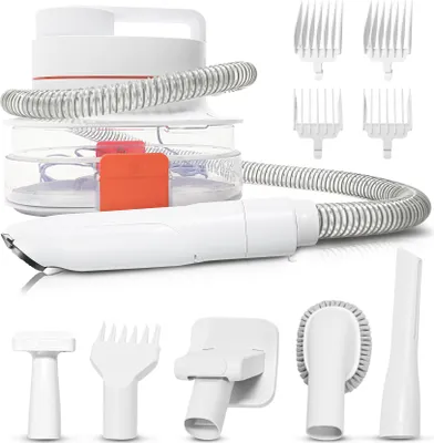 Produktbild von Grafner Hundeschermaschine mit Tierhaar Staubsauger Haustierpflegeset Tierhaarschneider 300W HS11110