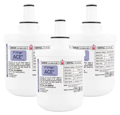 3x Wasserfilter für Samsung Kühlschrank, DA29-00003G, HAFIN2