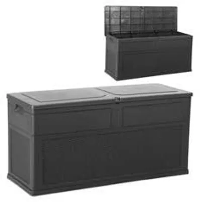 Productafbeelding van Baule Multiuso Toscana, geschikt voor binnengebruik, inhoud 320 liter, kleur antraciet, artikelnummer 182, afmetingen 119x46x60 cm (hoogte).
