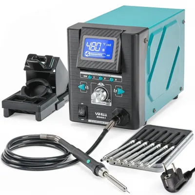 Productafbeelding van 8509-I heteluchtsolderstation met 8 mondstukken en instelbare temperatuur