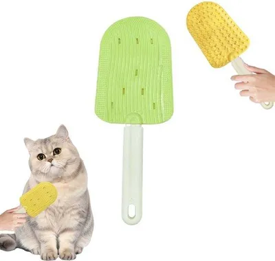 Produktbild von Katzen-Silikonbürste – Rutschfest – Leicht – Langlebig – Für Katzen – Tierbürste