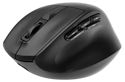 Productafbeelding van Gembird MUSW3-9B-01, Geschikt voor rechtshandigen, Optisch, RF draadloos + Bluetooth + USB Type-A, 2400 DPI, Zwart