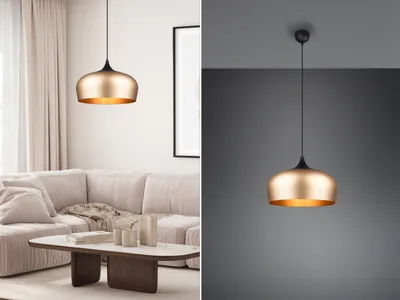 Produktbild von Ausgefallene LED Küchenpendelleuchten, rosegold Hängelampen für über Kochinsel