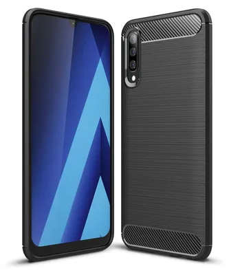 Zdjęcie produktu dla Etui na telefon komórkowy NALIA do Samsung Galaxy A50, stylowe etui na telefon komórkowy z włókna węglowego