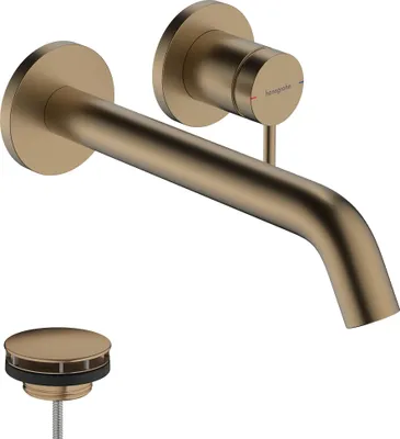 Immagine prodotto di hansgrohe Tecturis S Mitigeur monocommandé pour lavabo encastré pour montage mural, saillie 225 mm, 73351140, 73351140