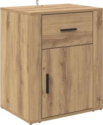 Produktbild von "2026 MODERNE"Nachtschrank - Nachttisch - Beistelltisch für Schlafzimmer - Artisan-Eiche 35 x 50 x 60 cm Holzwerkstoff - Nachttische & -schränke CC3751254