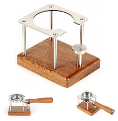 Tamping-Station mit Portafilter-Halter, 58 mm, höhenverstellbar