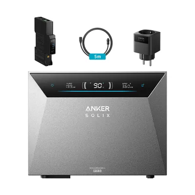 Produktbild von Anker SOLIX Solarbank 4 E5000 Pro mit Smart Meter Gen 2,5000w Solareingang,2500w Power,10000 Ladezyklen