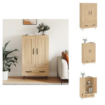 Obrázek produktu pro vidaXL Highboard Sonoma-dub 69,5x31x115 cm materiál na bázi dřeva - Příborníky