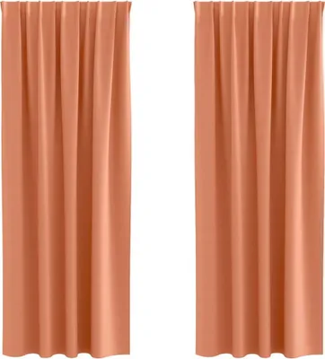 Obrázok produktu pre vidaXL Zatemňujúce závesy s krúžkami 2 ks Terakota 245 x 140 cm