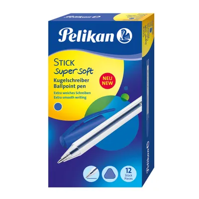 Produktbild von Pelikan Stick super soft Blau 12 Stück in Faltschachtel