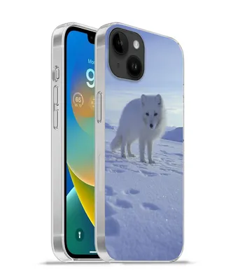 Produktbild von MuchoWow® Handyhülle Schutzhülle Hülle für Apple iPhone 14 Plus - Soft case Fuchs - Schnee - Berge Silikon Softcase Handy Hülle - Abbildung