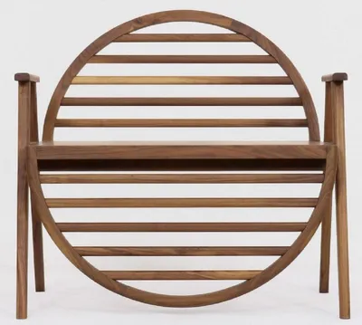 Obrázek produktu pro Casa Padrino lavice hnědá 86 x 58 x v. 81 cm - lavice z masivního dřeva s područkami - zahradní terasový nábytek pro gastronomii
