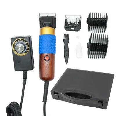 Produktbild von Elektrischer Teppichschneider, einstellbare Geschwindigkeit, Holzgriff, EU-Stecker ohne Stand