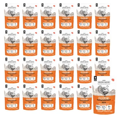 Zdjęcie produktu dla WIEJSKA ZAGRODA Fileciki Monoproteinowe Indyk - mokra karma dla kota - 24x85g