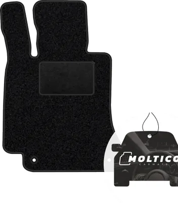 Immagine prodotto di moto-MOLTICO tappetino conducente auto velours lato conducente tappetini auto nero tappetino conducente 1 pezzo adatto per Mercedes-Benz Classe C W205 2014-2021