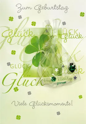 Produktbild von Geburtstag Glückwunschkarte im Format 115x17cm mit Umschlag