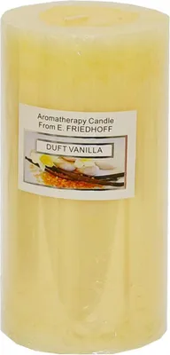 Produktbild von Duftkerze Stumpenkerze Vanille 14 cm