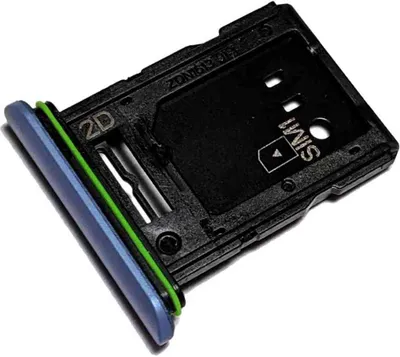 Produktbild von Simkartenhalter und micro-SD Speicherkartenfach für Sony Xperia 10 III (XQ-BT52), Original Ersatzteil, Blau