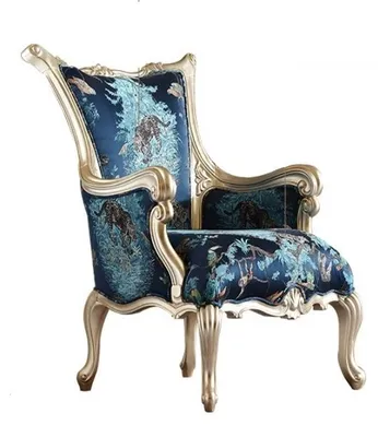 Obrázek produktu pro Blauer Wohnzimmer Sessel Designer Polstersessel Armlehnenstuhl