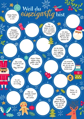 Produktbild von Weil du einzigartig bist - Der Rubbel-Adventskalender für Jungs