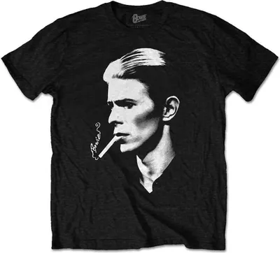 Image de David Bowie Smoke Black L T-shirt