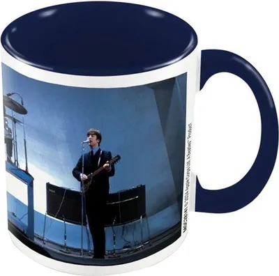 Produktbild von The Beatles - Kaffeebecher, Bandfoto PM10904 (Einheitsgröße) (Blau/Weiß)