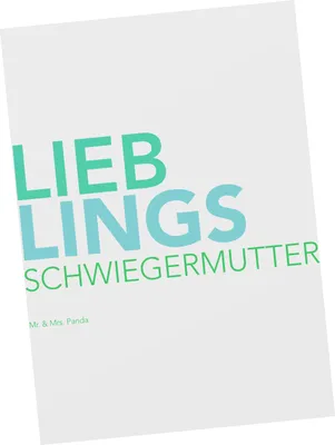 Produktbild von Mr. & Mrs. Panda Postkarte Schwiegermutter - Weiß - Geschenk, Grußkarte, Mutter des Ehepartners, Spruch, Ansichtskarte, Schwiegereltern, Ansichtskarten, bildkarte, Mama
