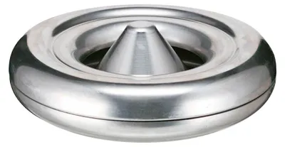 Produktbild von Feuerlöschender Tischaschenbecher aus Aluminium | HxØ 6x25cm | Silber