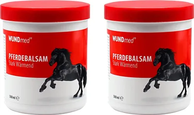 Produktbild von 2er Set Pferdebalsam 500ml Massagegel Wärmend Extra stark Massagegel Unterstützend bei Gelenkbeschwerden Rückenverspannungen und Muskelkater