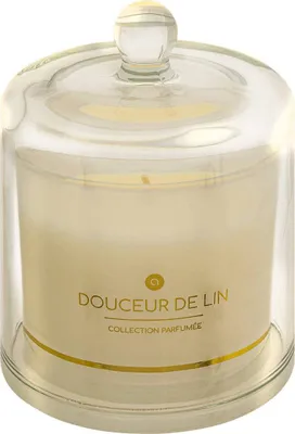 Produktbild von Duftkerze ilae 240g glocke glas leinen - Atmosphera créateur d'intérieur