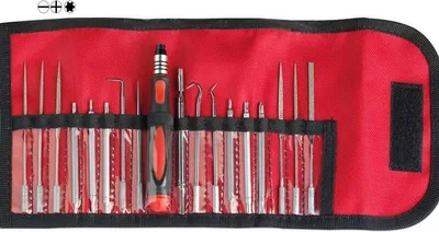 Produktbild von Präzisions Werkzeuge in Gürteltasche 18-tlg.