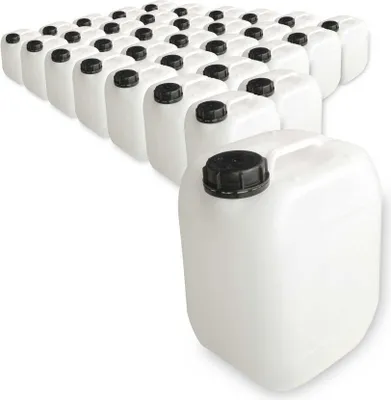 Produktbild von 32 Stück Leerkanister aus HD-PE, DIN 45, natur (5 Liter)
