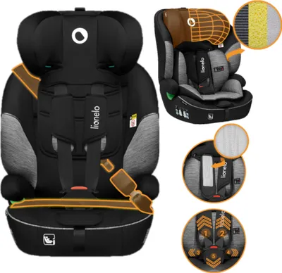 Produktbild von Lionelo Levi i-Size detská autosedačka od 15 mesiacov do 12 rokov do 18 kg - čierno-sivá