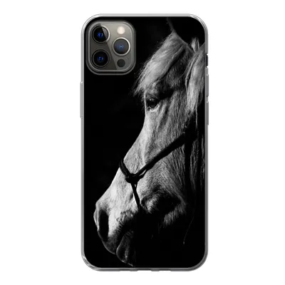 Produktbild von MuchoWow® Handyhülle Schutzhülle Hülle für iPhone 12 Pro Max Pferd - Halfter - Leicht Silikon Softcase Handy Hülle - Hartschale