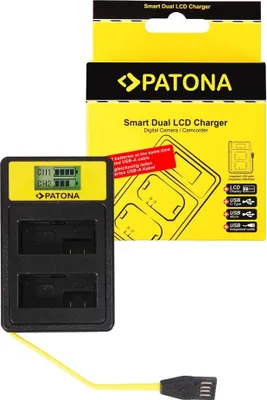 Produktbild von Smart Dual LCD USB Ladegerät für Canon LP-E8+ EOS 550D 600D 650D 700D LP-E8 LPE8