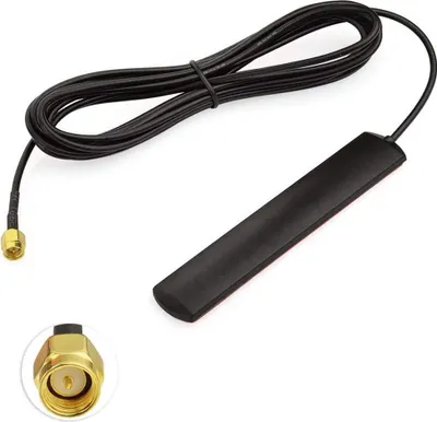 Produktbild von Audioproject A348 - Autoradio Autoantenne Scheibenantenne DAB + Digital SMA Adapter 5m Kabel KFZ kompatibel für VW Audi Opel Ford BMW Seat Skoda