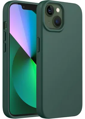 Produktbild von Silikon Hülle für iPhone 13 6,1 Zoll Ganzkörperschutz Nachtgrün