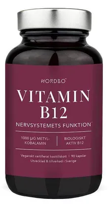 Produktbild von Nordbo Vitamin B12 1000µg 90 Kapseln